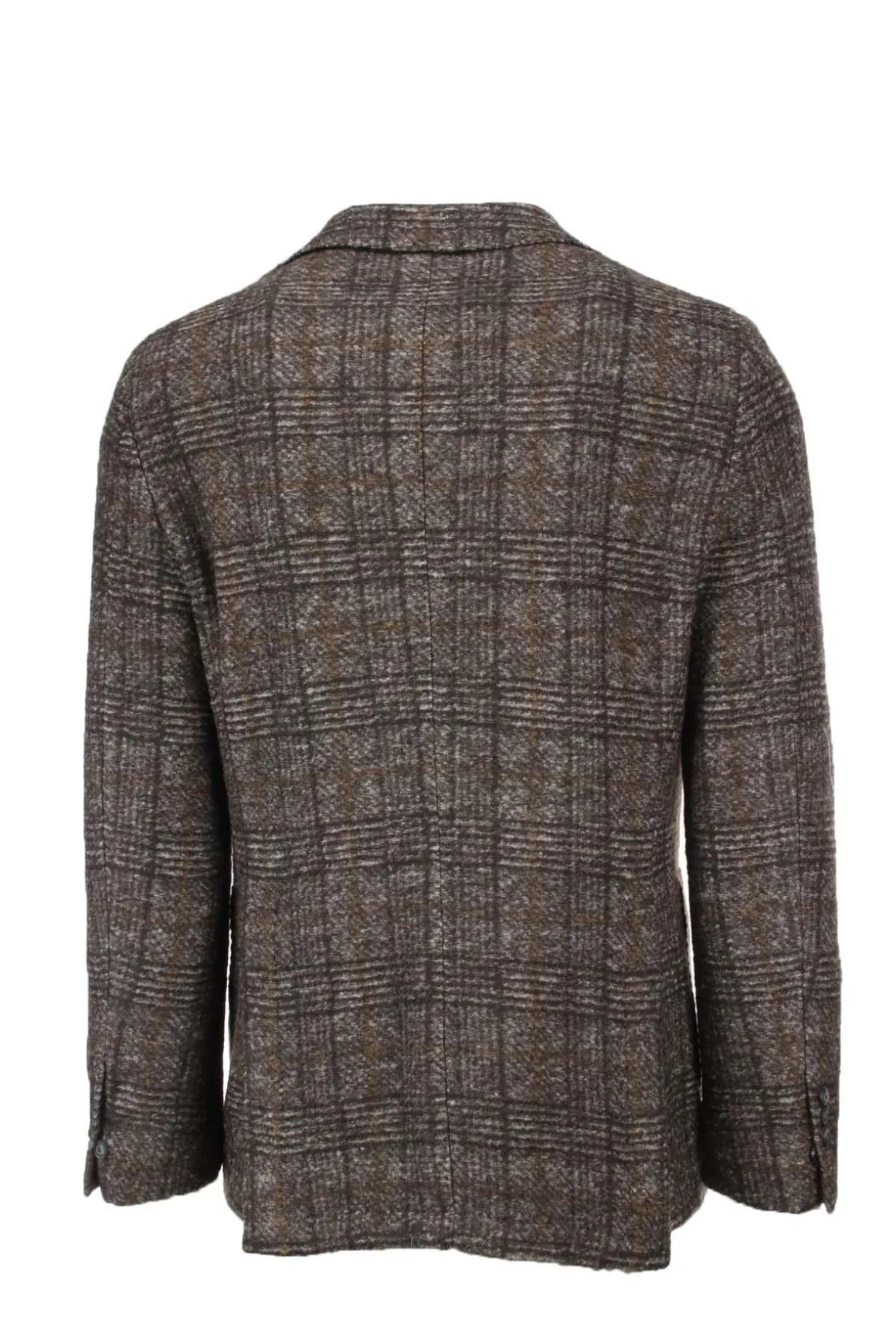 Giacca monopetto lana quadri
