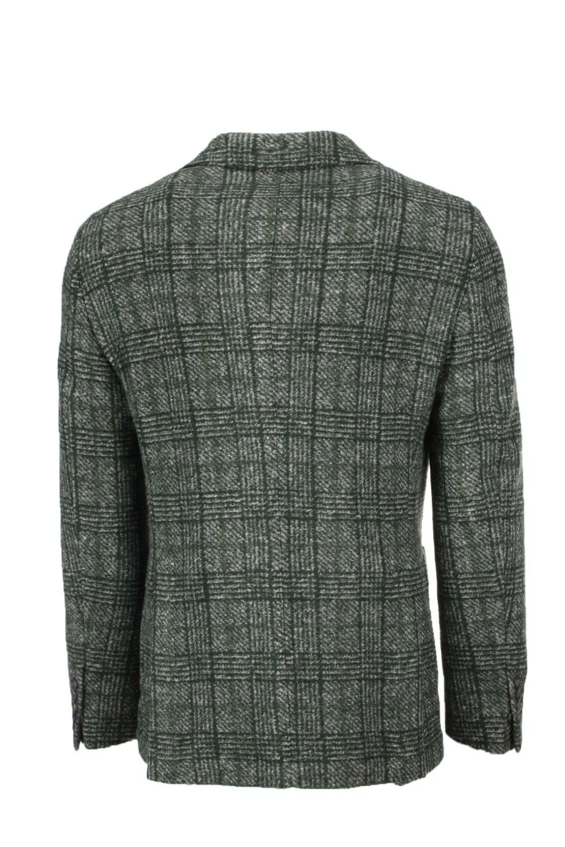 Giacca monopetto lana quadri