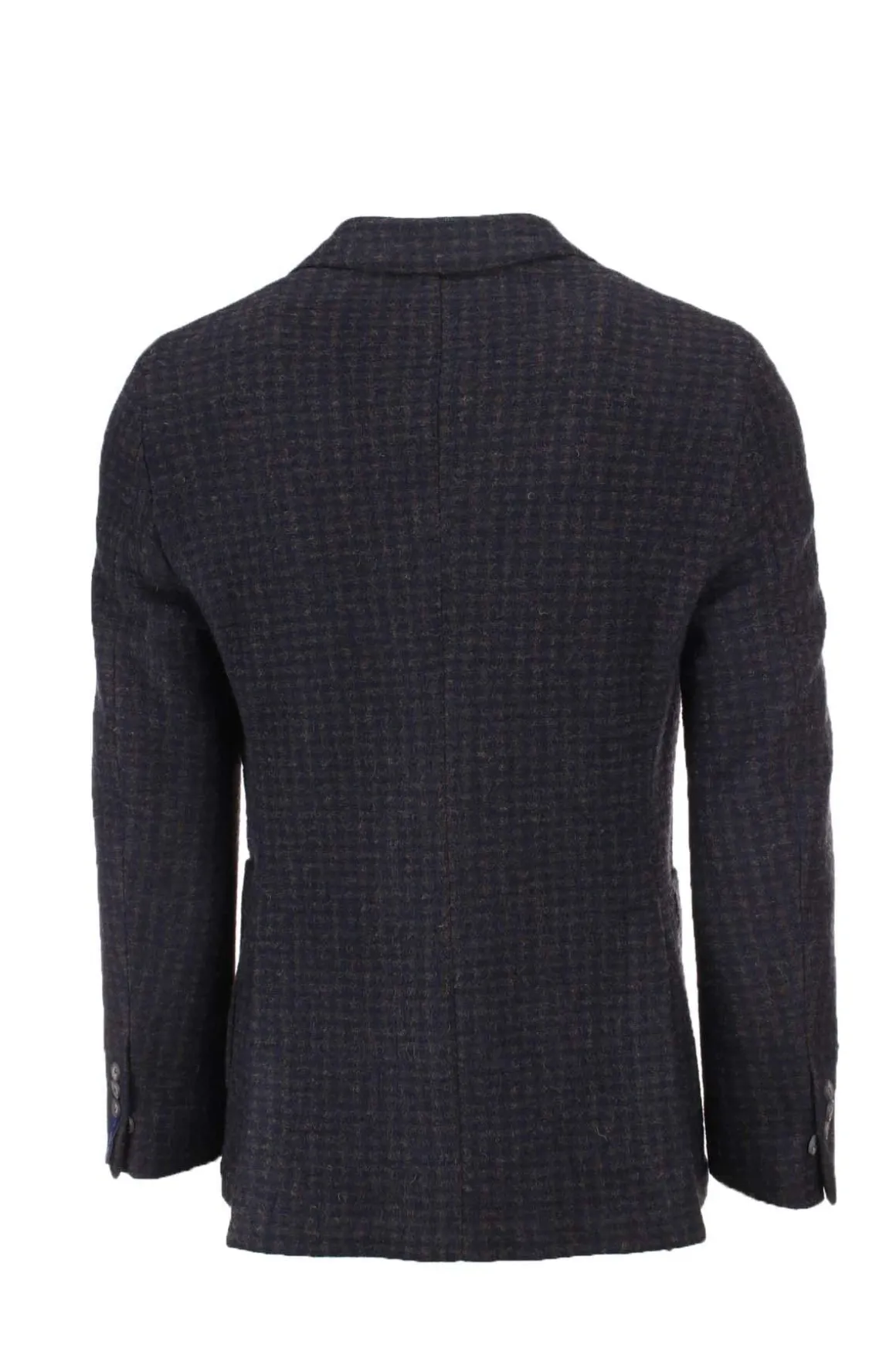 Giacca monopetto lana quadri