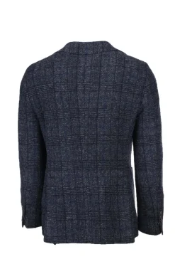 Giacca monopetto lana quadri