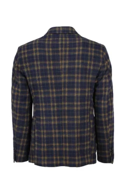 Giacca monopetto lana quadri