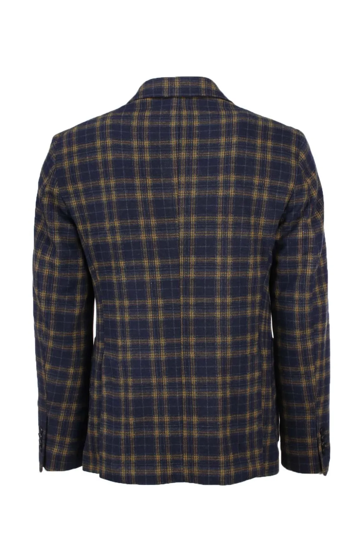 Giacca monopetto lana quadri