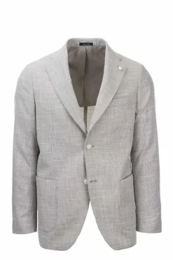 Giacca monopetto micro fantasia