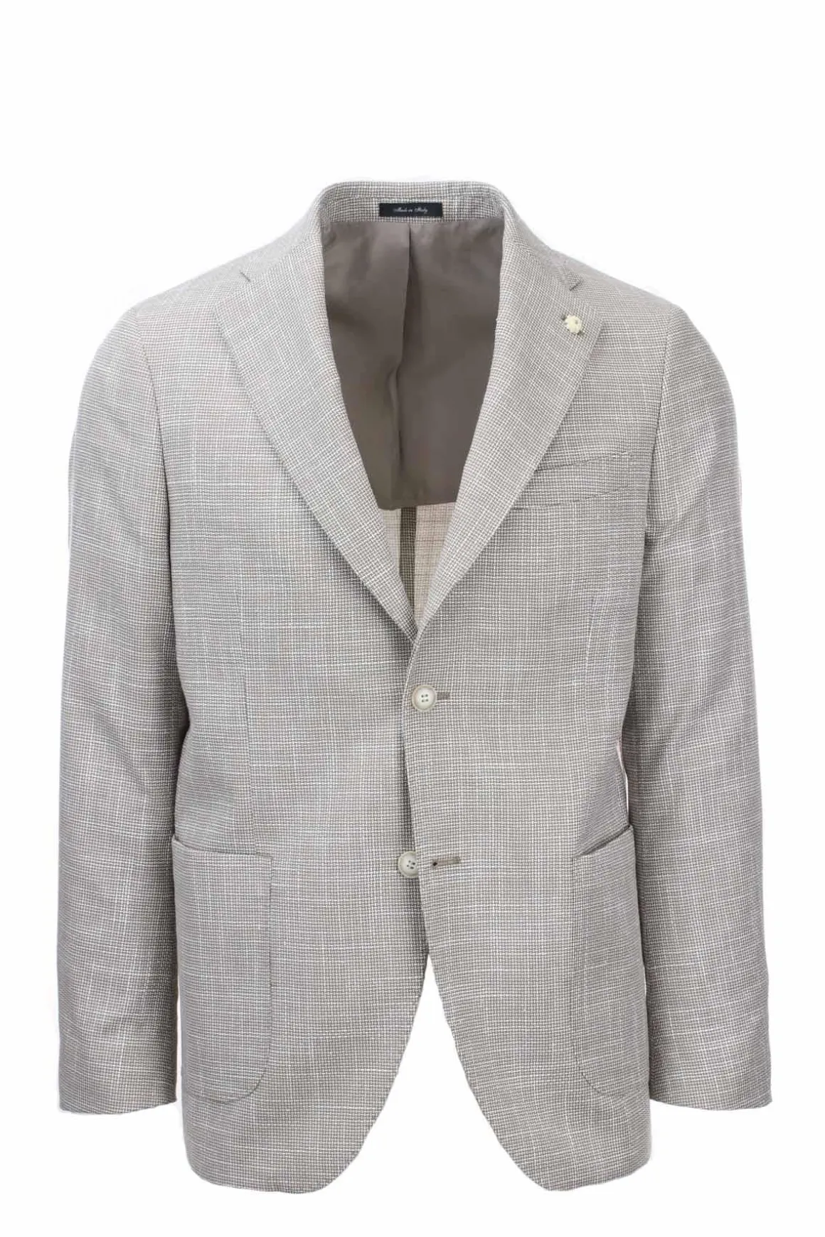 Giacca monopetto micro fantasia