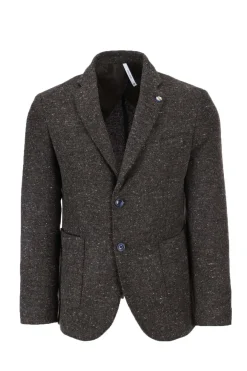 Giacca monopetto puntinato multicolor