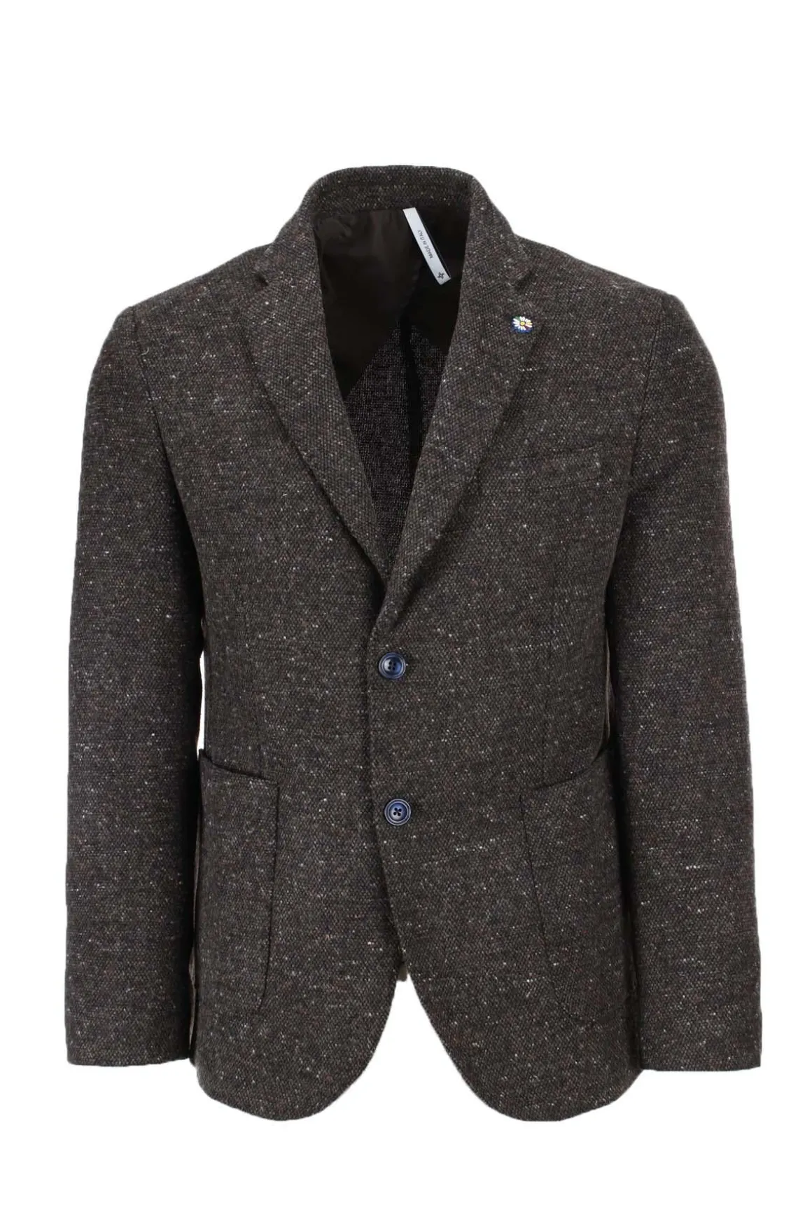 Giacca monopetto puntinato multicolor