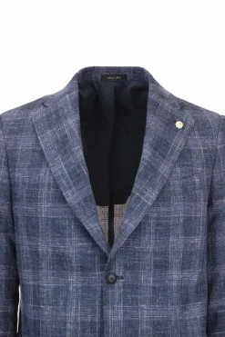 Giacca monopetto quadri