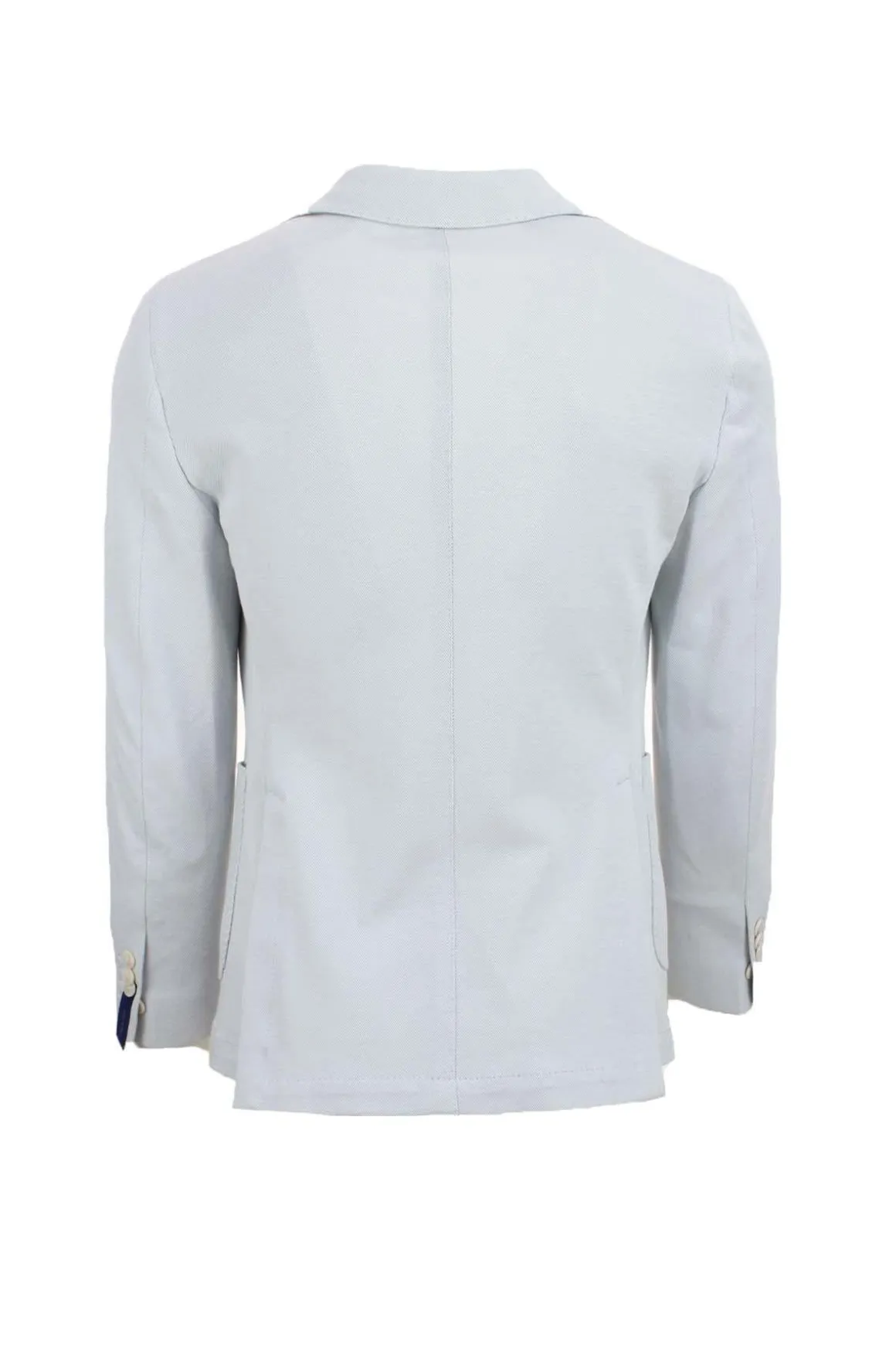 Giacca monopetto sfoderata in tessuto stretch