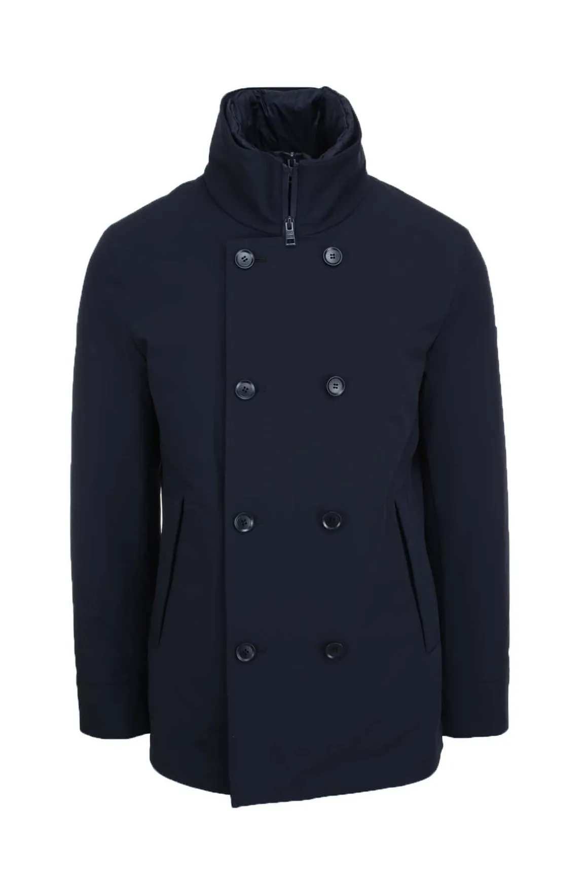 Giacca peacoat doppiopetto con pettorina Edmund