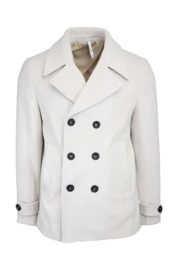 Giacca Peacoat doppiopetto in lana.