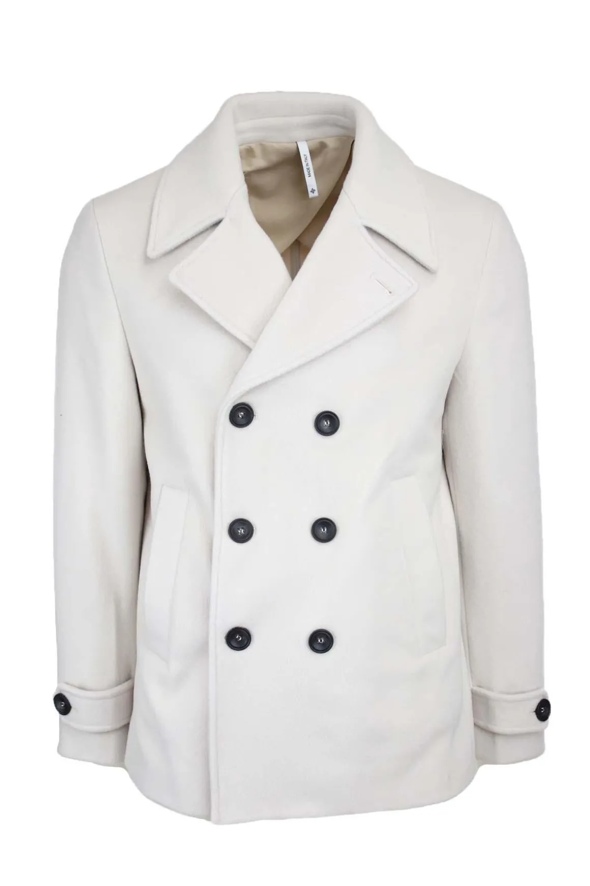 Giacca Peacoat doppiopetto in lana.