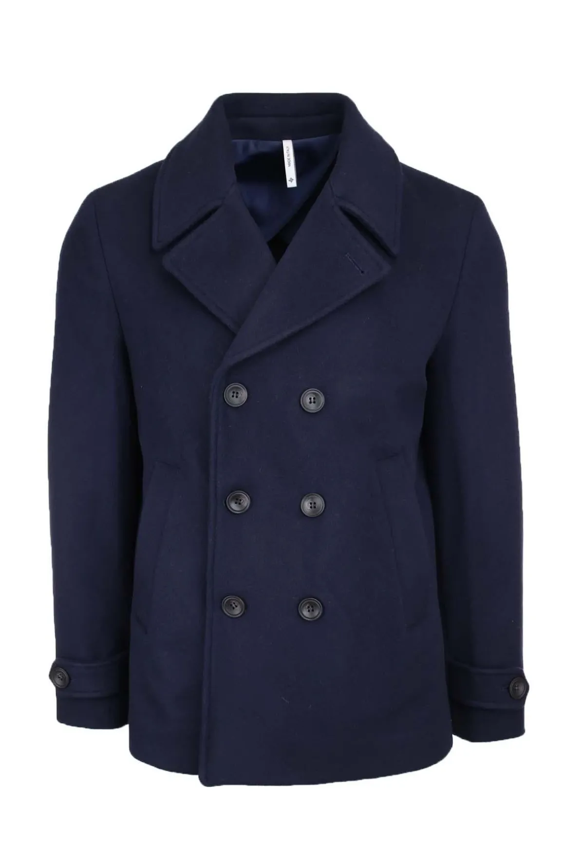 Giacca Peacoat doppiopetto in lana.