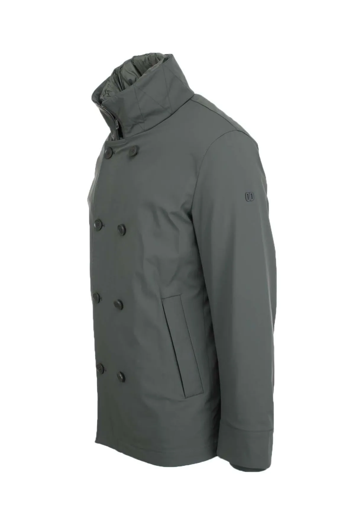 Giacca peacoat doppiopetto con pettorina Edmund