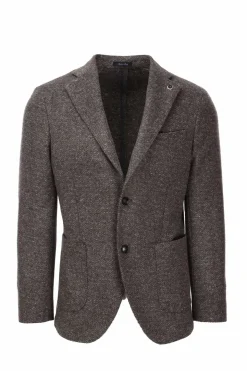 Giacca sfoderata fantasia spigata