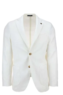 Giacca sfoderata in lino e cotone