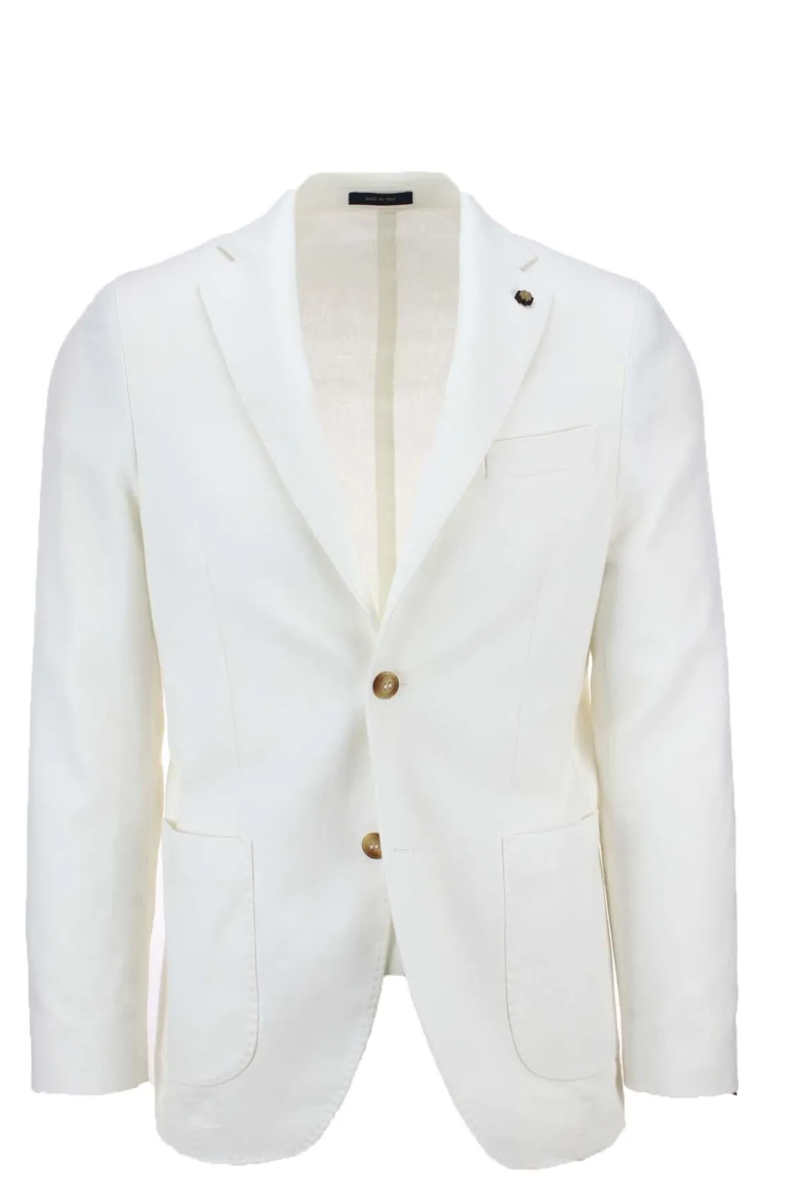 Giacca sfoderata in lino e cotone