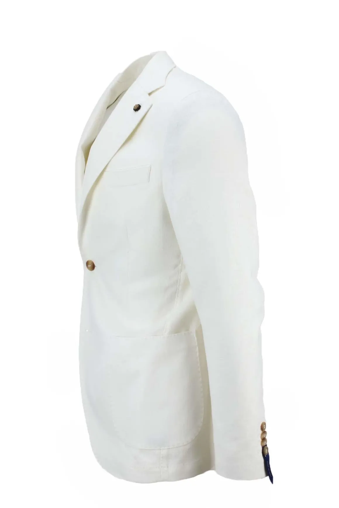 Giacca sfoderata in lino e cotone