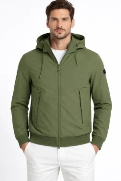 Giubbino Uomo Nylon Stretch Cappuccio
