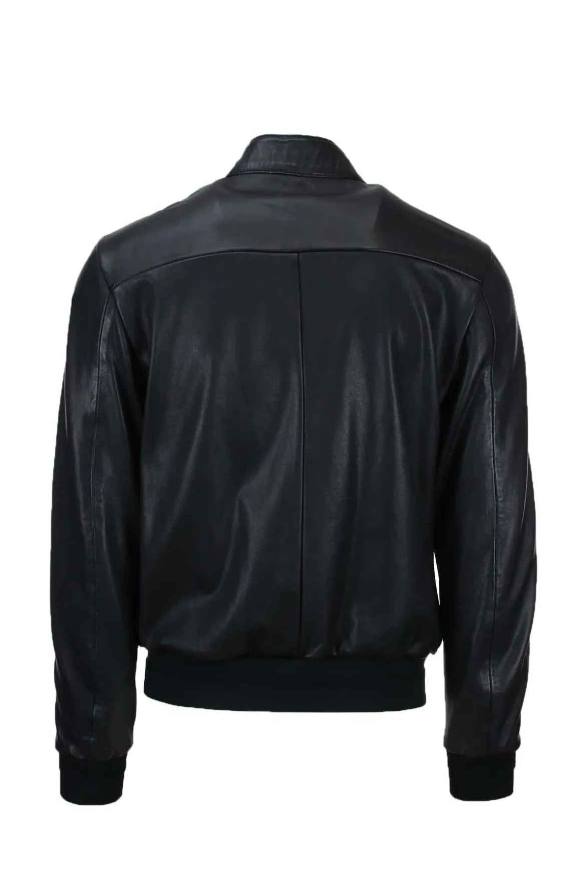 Giubbotto bomber in pelle