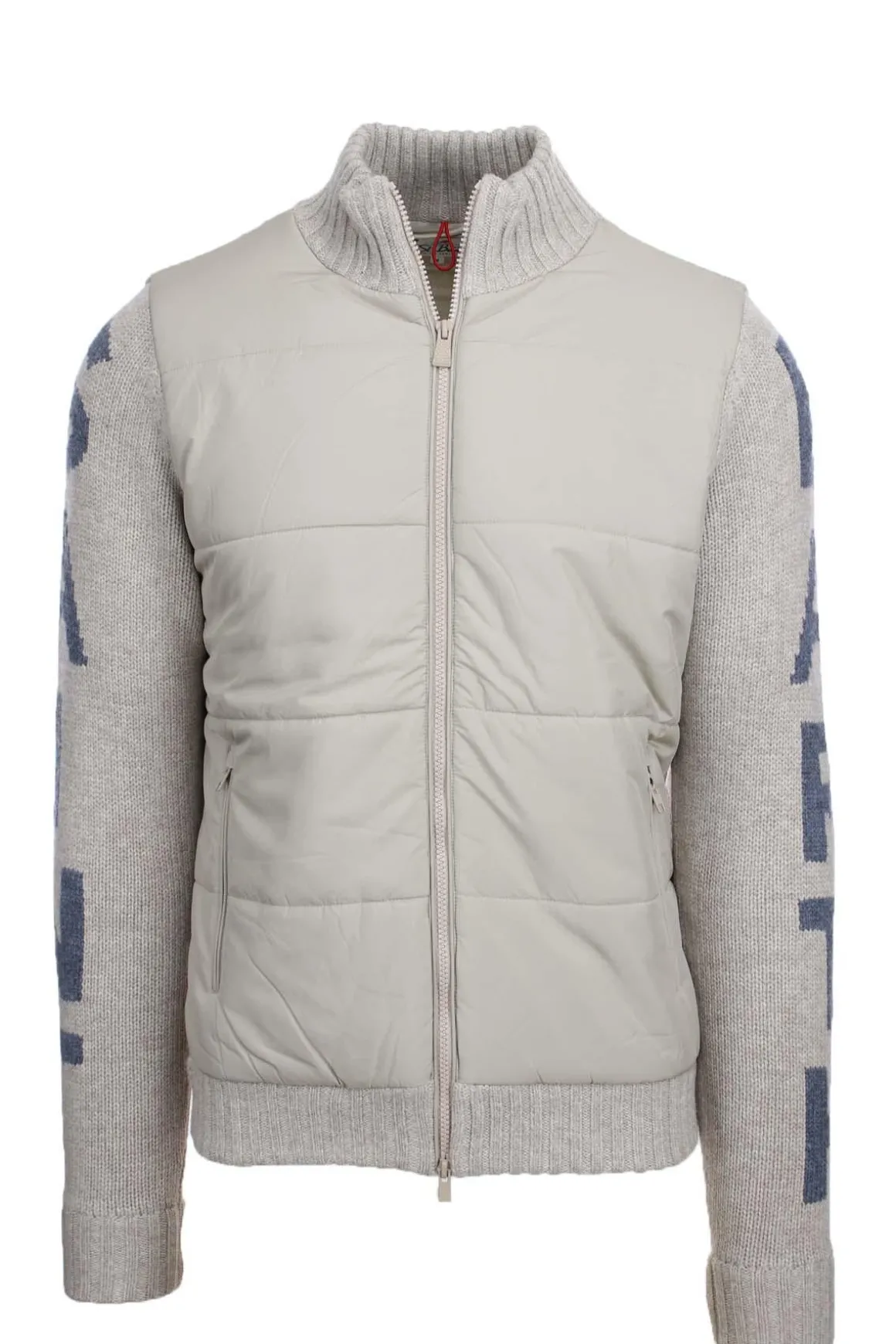 Giubbotto in maglia di lana e nylon imbottito