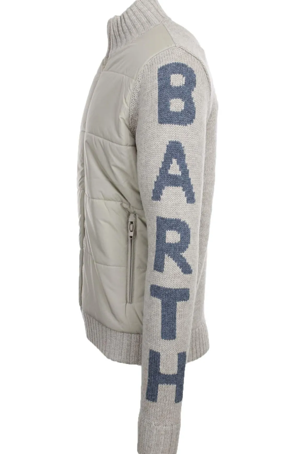 Giubbotto in maglia di lana e nylon imbottito