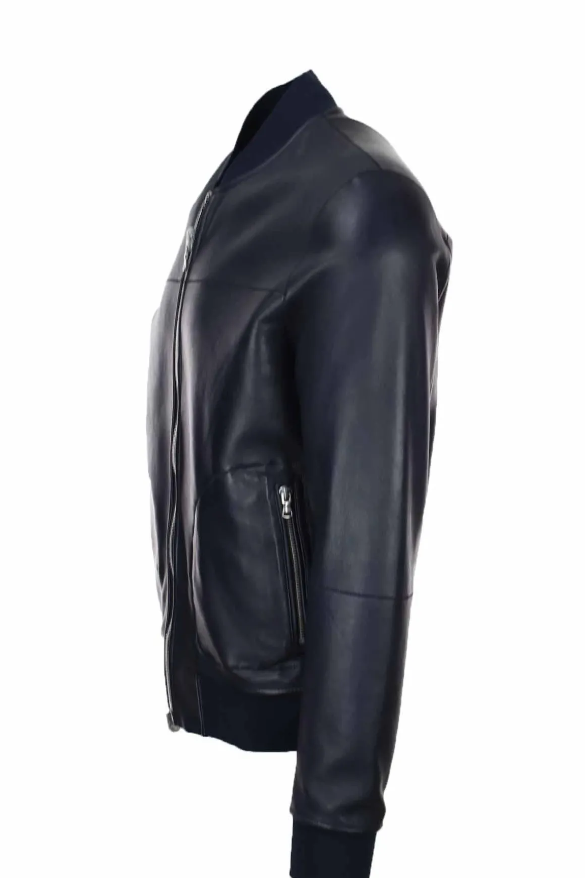 Giubbotto in pelle reversibile