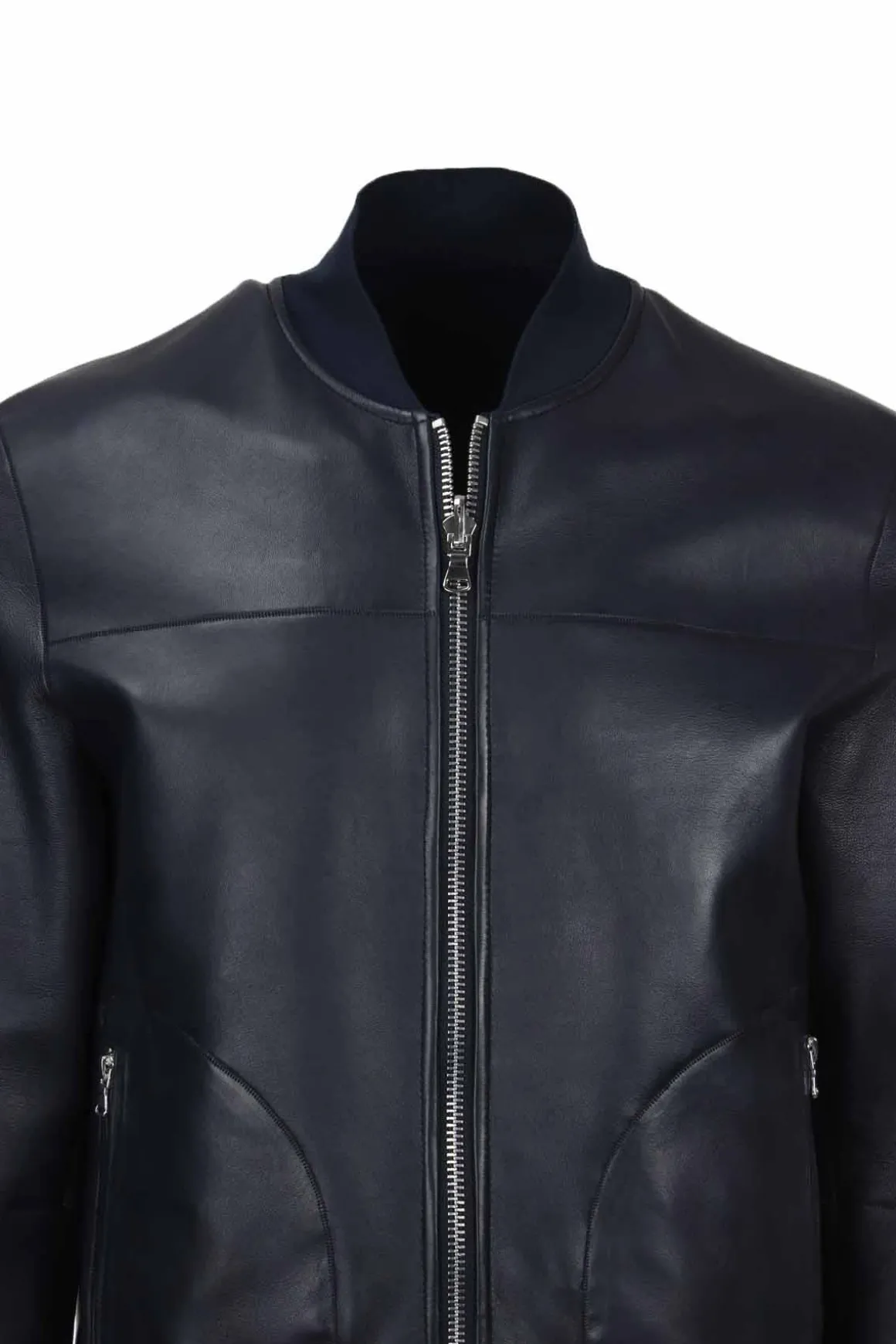 Giubbotto in pelle reversibile