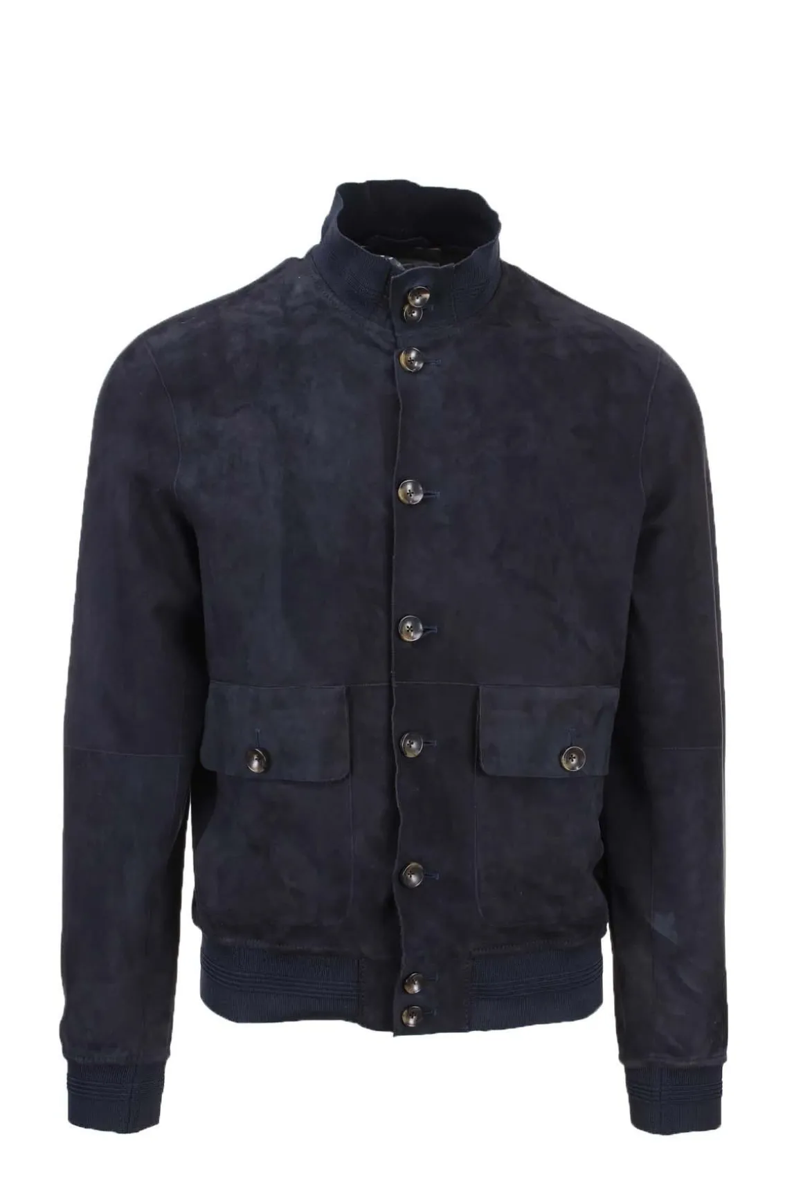 Giubbotto in pelle scamosciata