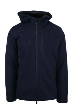 Giubbotto in tricotech con cappuccio