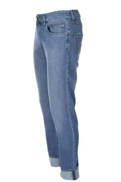 Jeans denim 5 tasche zip