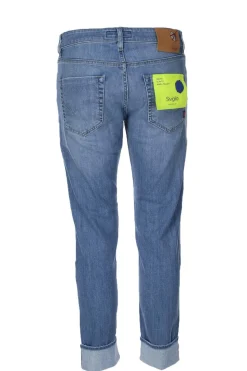 Jeans denim 5 tasche zip