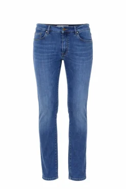 Jeans Uomo 5 Tasche Denim Stretch Slim