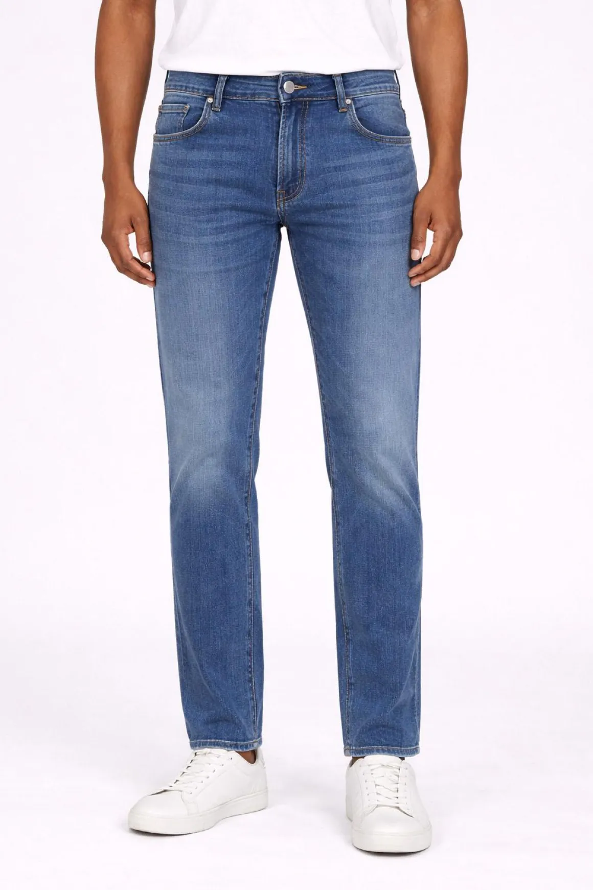 Jeans Uomo 5 Tasche Denim Slim Fit