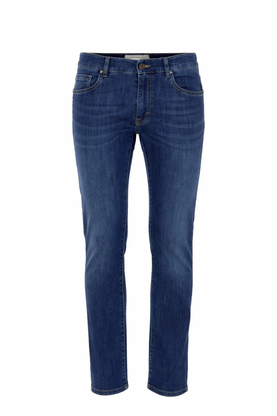 Jeans Uomo 5 Tasche Denim Stretch Slim