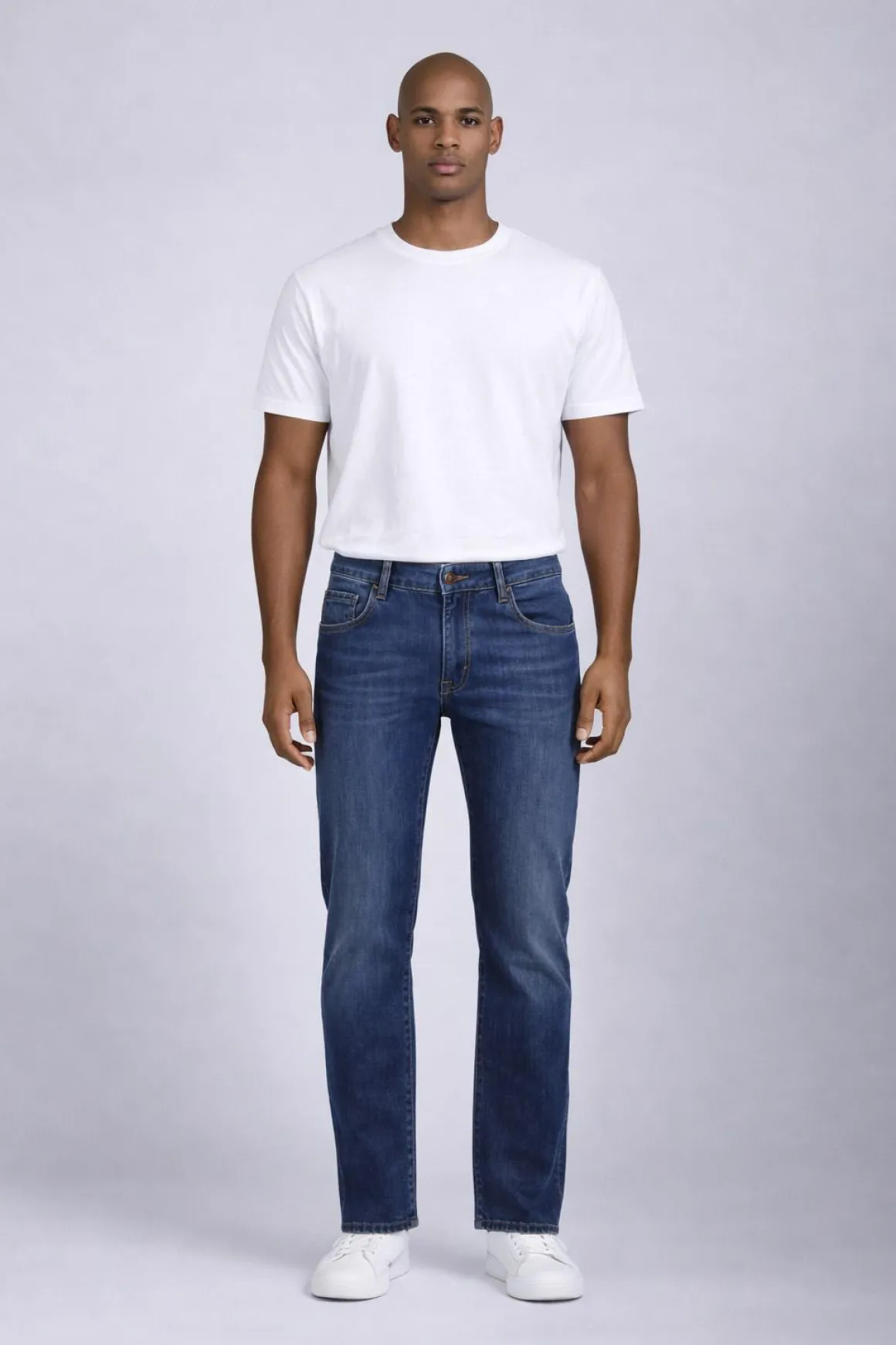 Jeans Uomo 5 Tasche Denim Stretch Slim