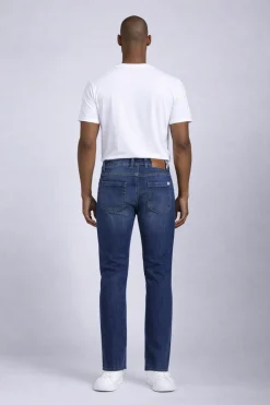 Jeans Uomo 5 Tasche Denim Stretch Slim