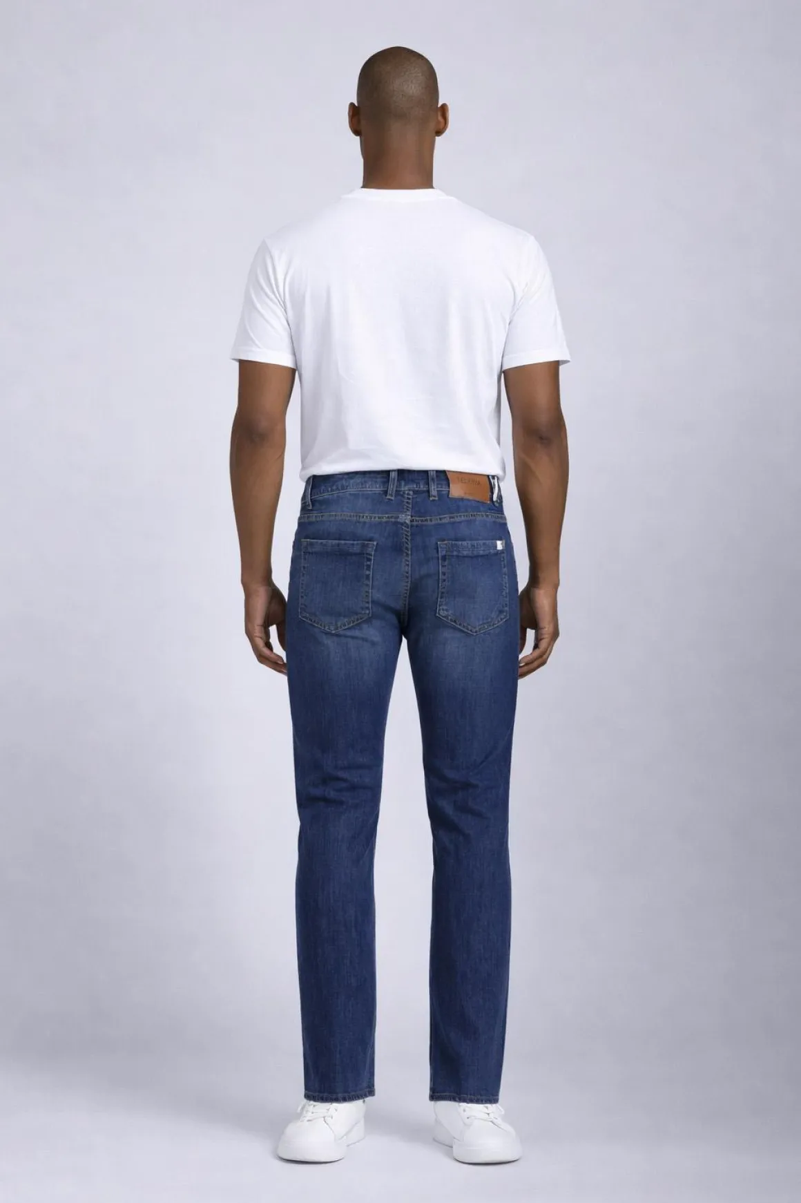 Jeans Uomo 5 Tasche Denim Stretch Slim