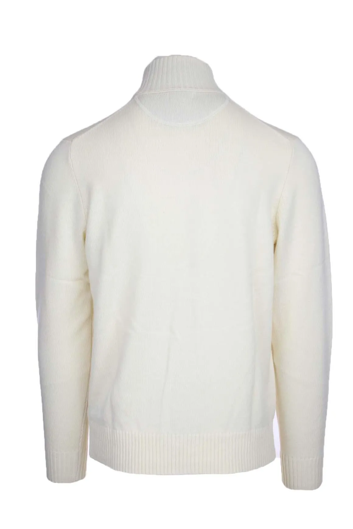 Maglia cardigan collo alto bottoni