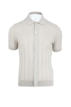 Maglia cardigan con bottoni in filo di cotone