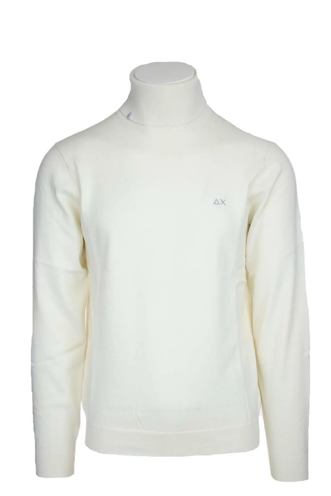 Maglia dolcevita in lana e cotone