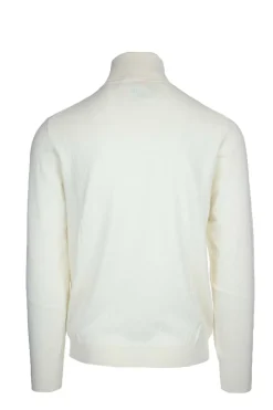 Maglia dolcevita in lana e cotone