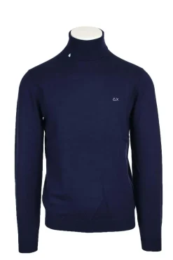 Maglia dolcevita in lana e cotone