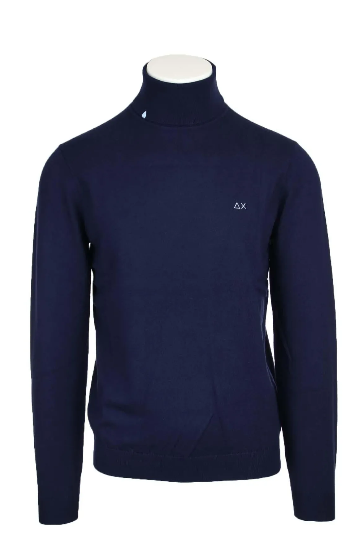 Maglia dolcevita in lana e cotone