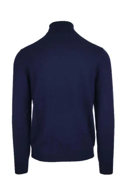 Maglia dolcevita in lana e cotone