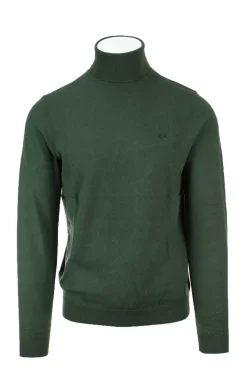 Maglia dolcevita in lana cotone