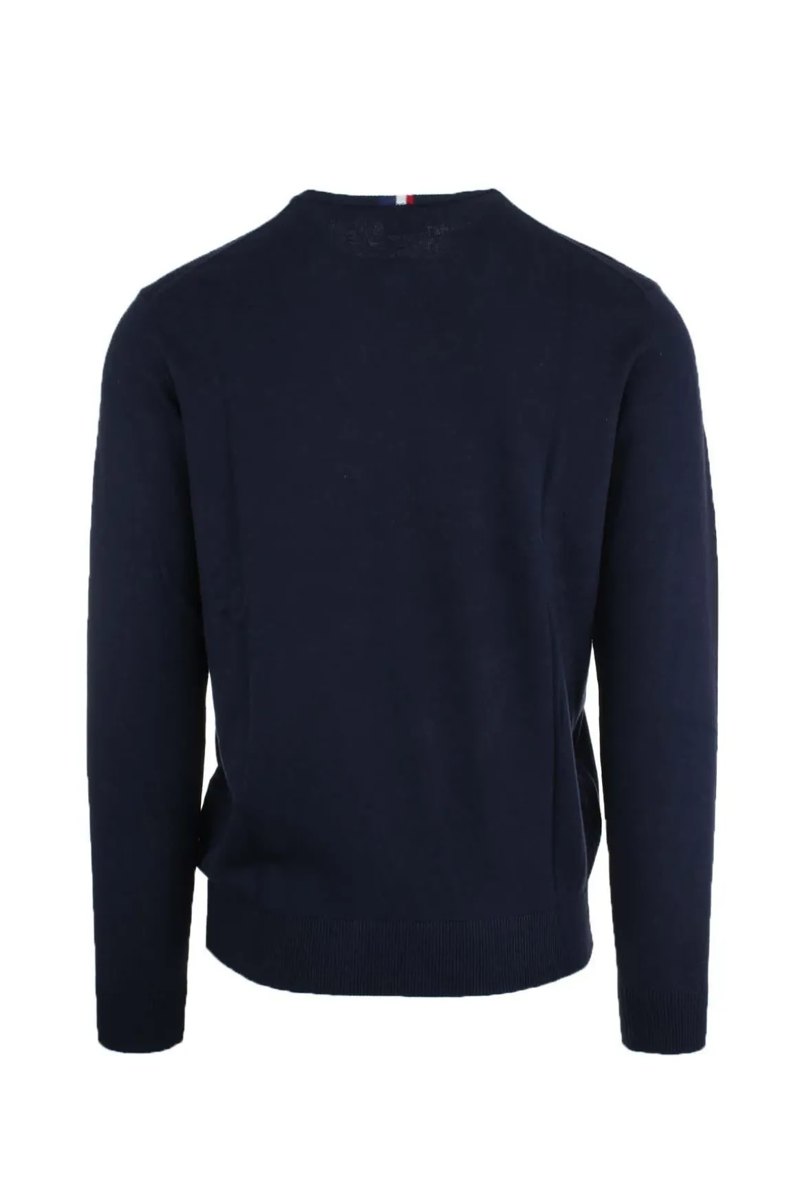 Maglia girocollo in cotone e cachemire con logo