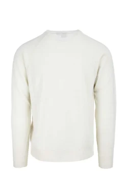 Maglia girocollo in filo misto lino