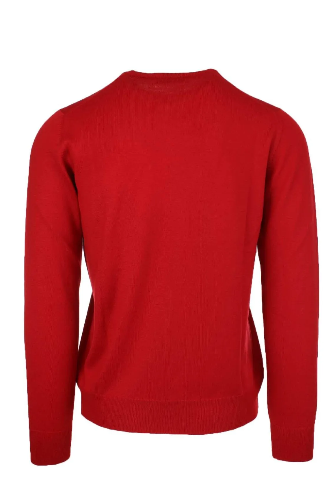 Maglia girocollo in lana merinos