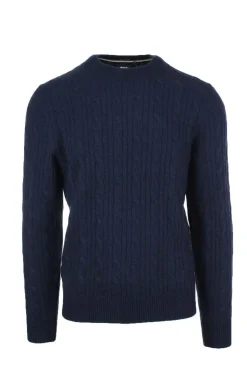 Maglia girocollo in lana treccevvvvvvvv