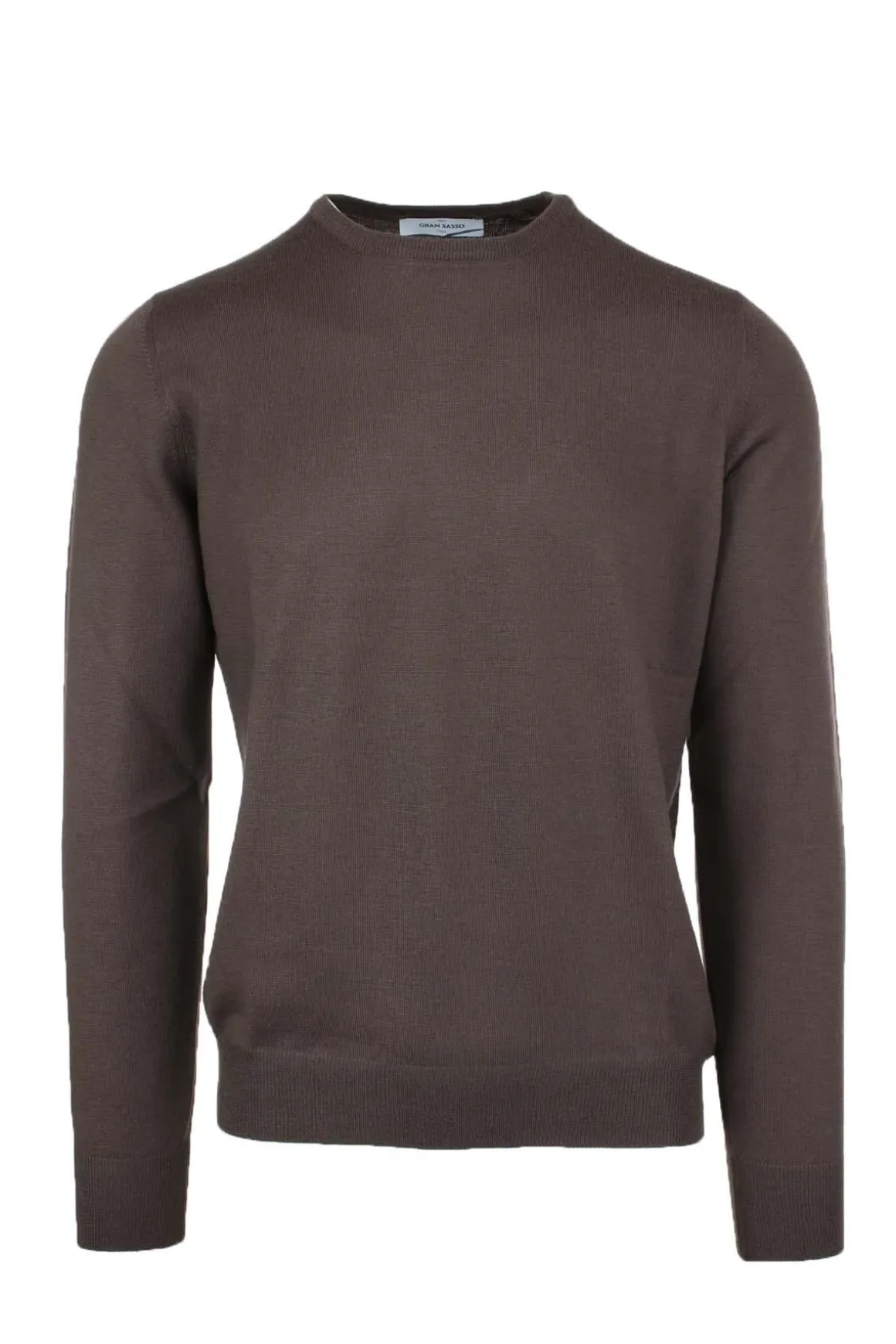 Maglia girocollo in lana merinos